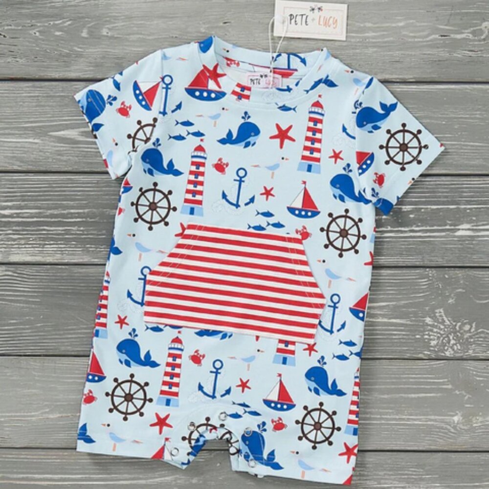NWT Anchors Away romper by Pete + Lucy
